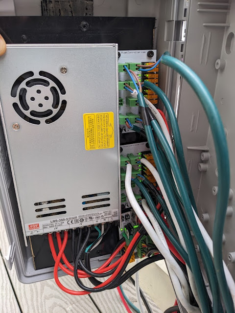 Inside of the LED controller box